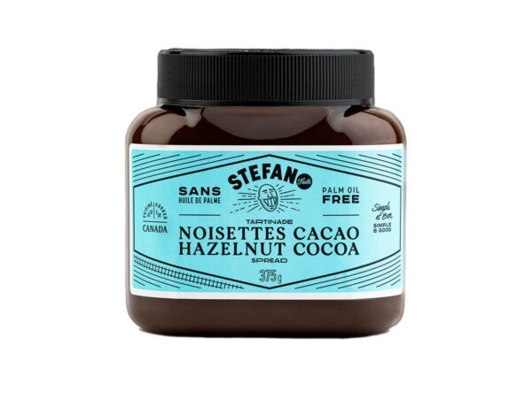 Notre tartinade noisettes cacao sans huile de palme, sans gluten et faite au Québec avec 20% plus de noisettes (que…) et un cacao de grande qualité fera le bonheur des petits et des grands.