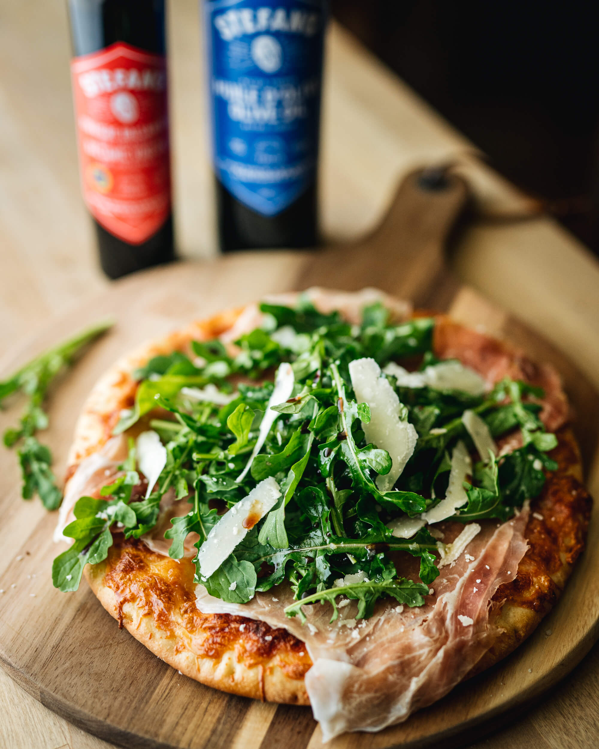 Prosciutto and arugula salad pizza - Stefano Faita