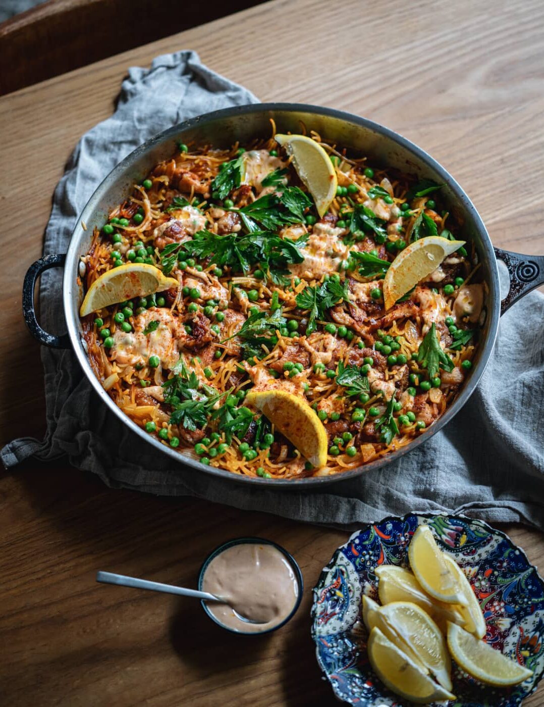 Fideos poulet et saucisse