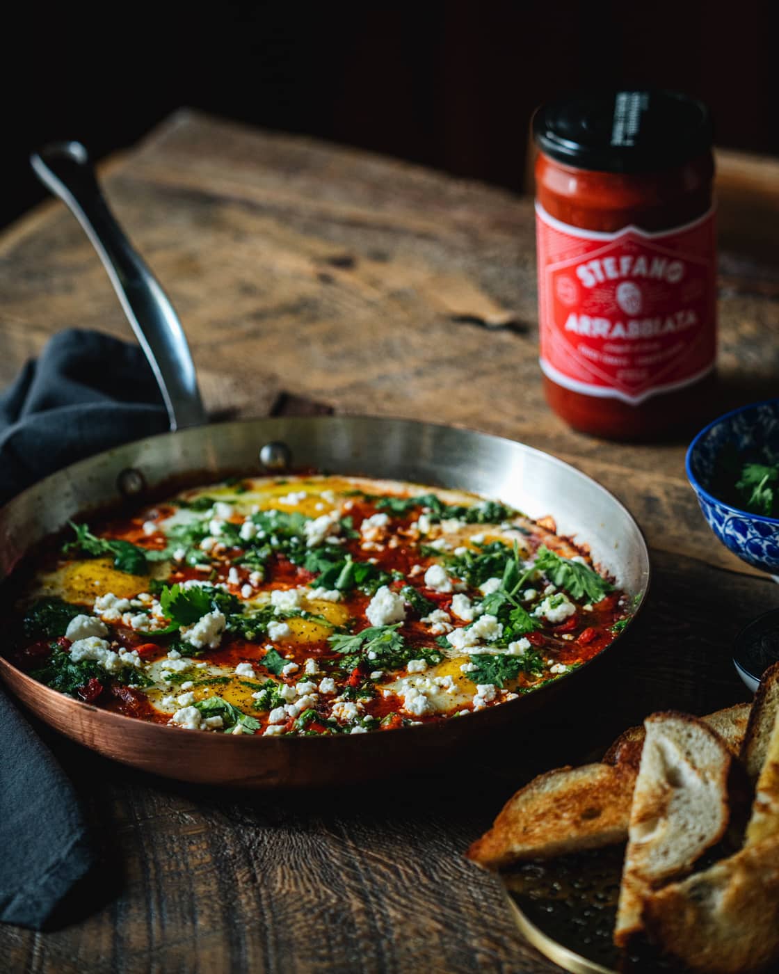 SHAKSHUKA WITH GREEN CHILI ZHOUG