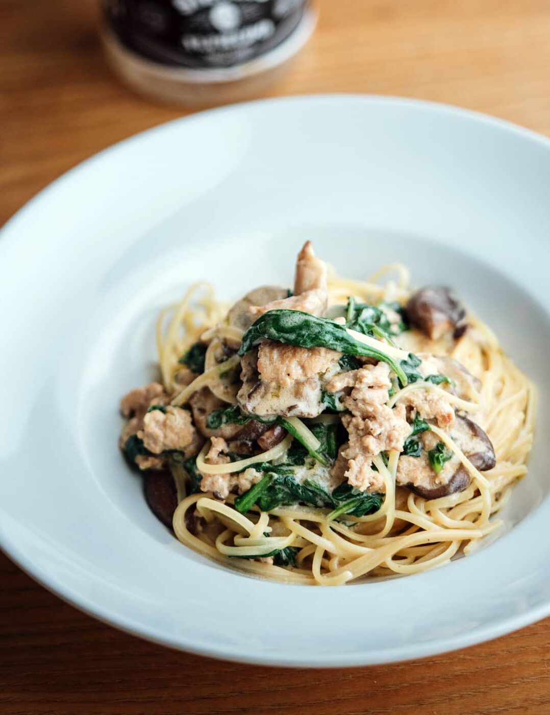 Linguine crémeux à la dinde