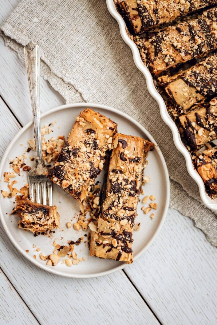 Baklava noisettes et chocolat