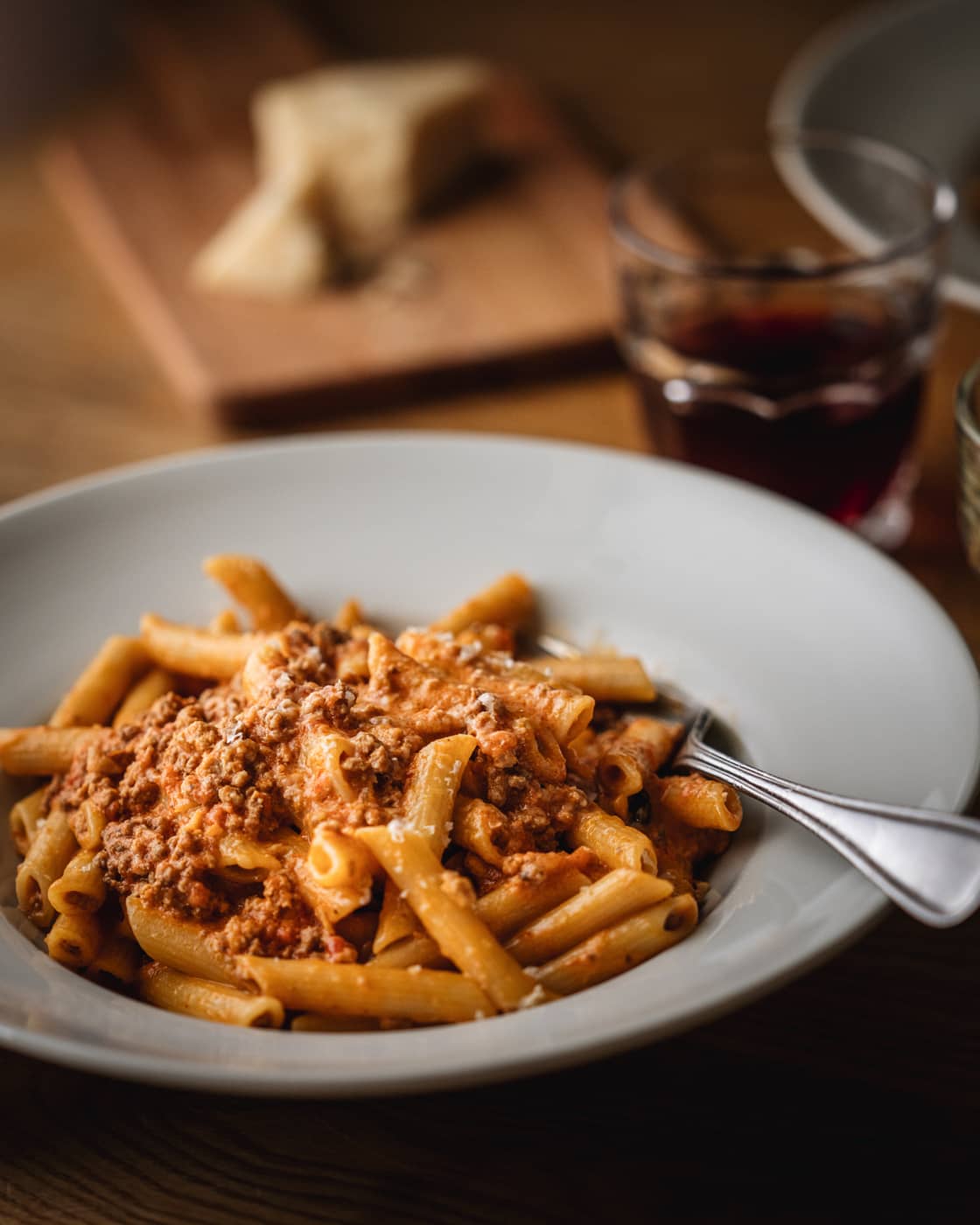 PENNE WITH ROSÉE MEAT SAUCE