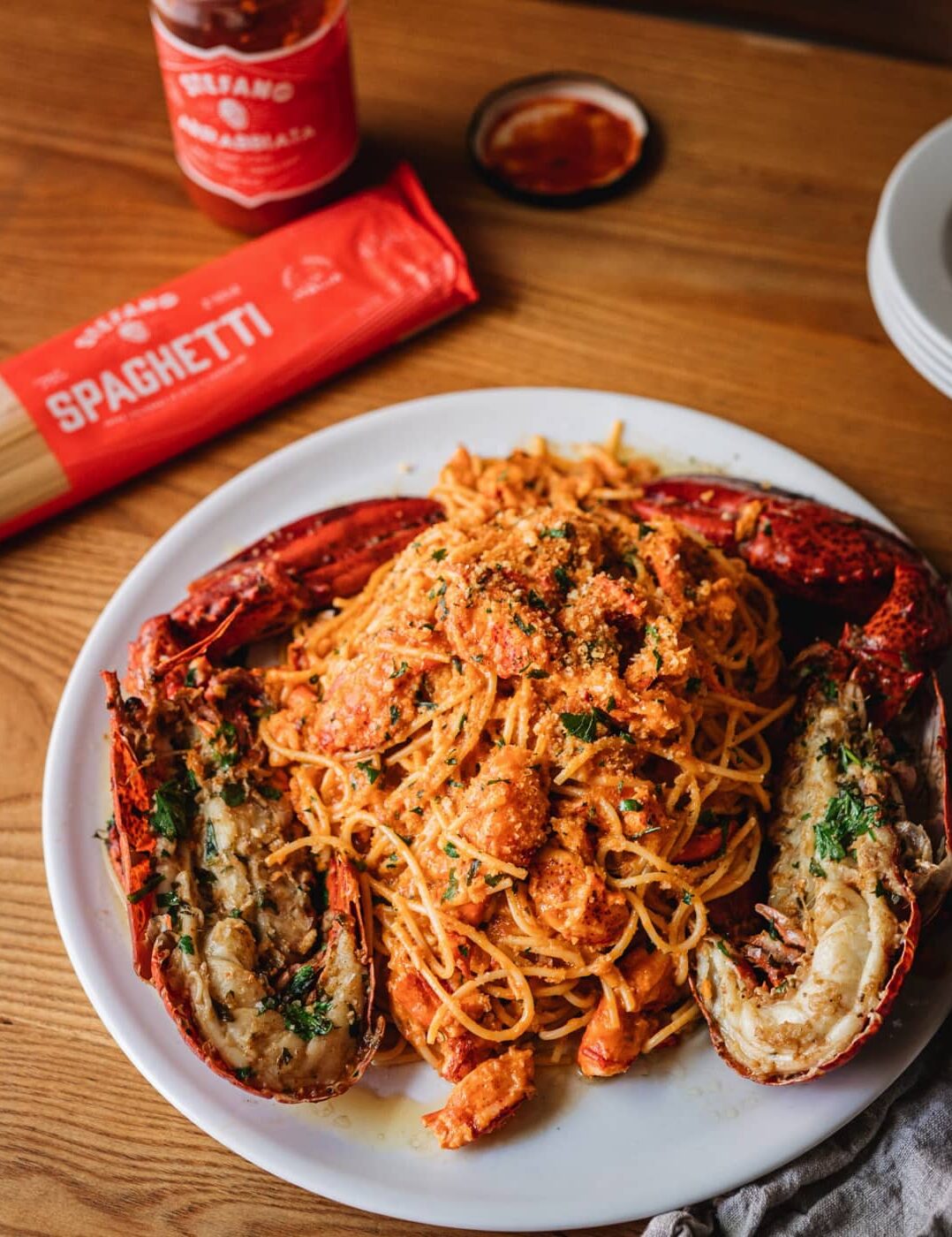 Spaghetti au homard