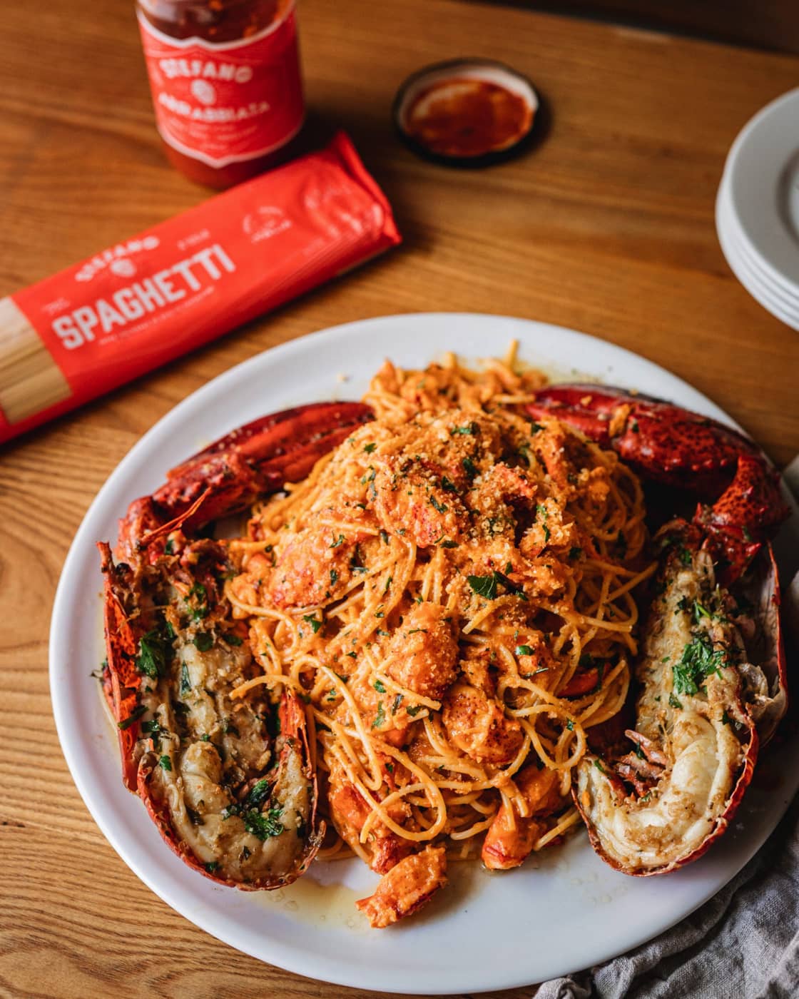 Spaghetti au homard