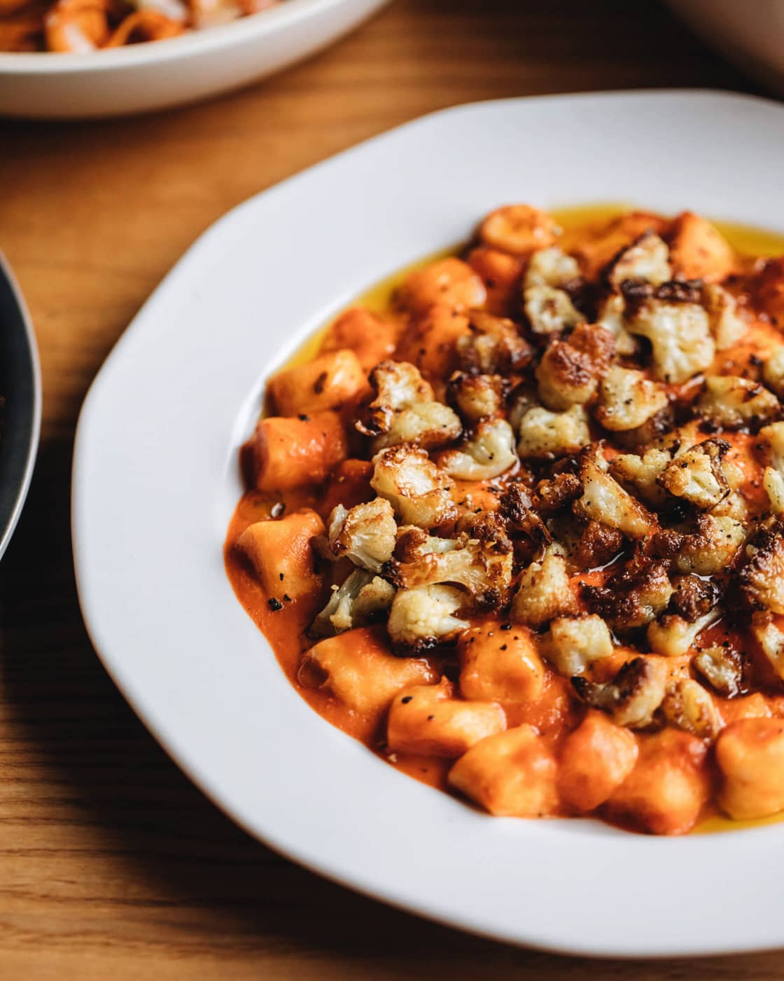 GNOCCHI WITH ROASTED CAULIFLOWER AND ROSÉE SAUCE