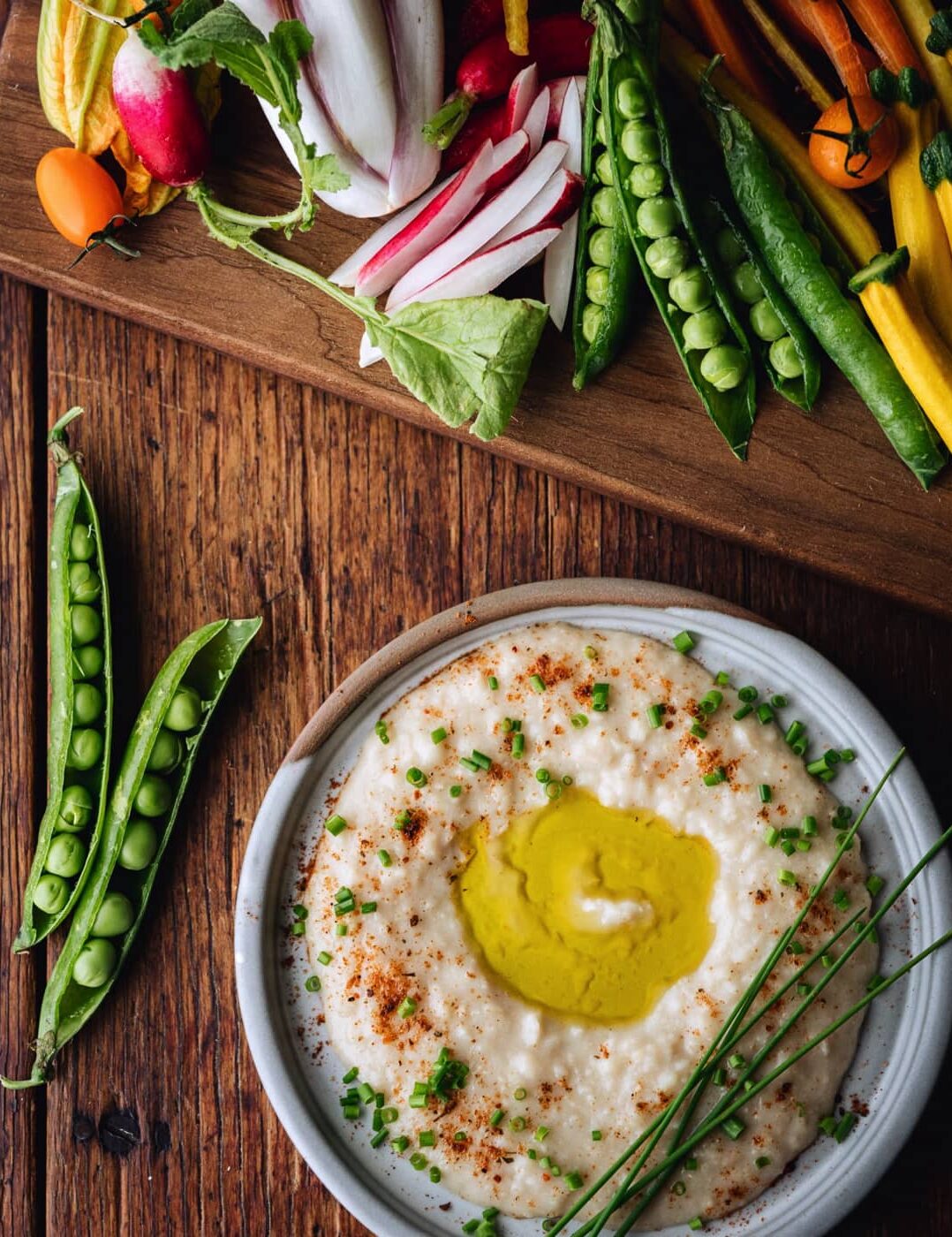 Trempette d’haricots et huile d’olive