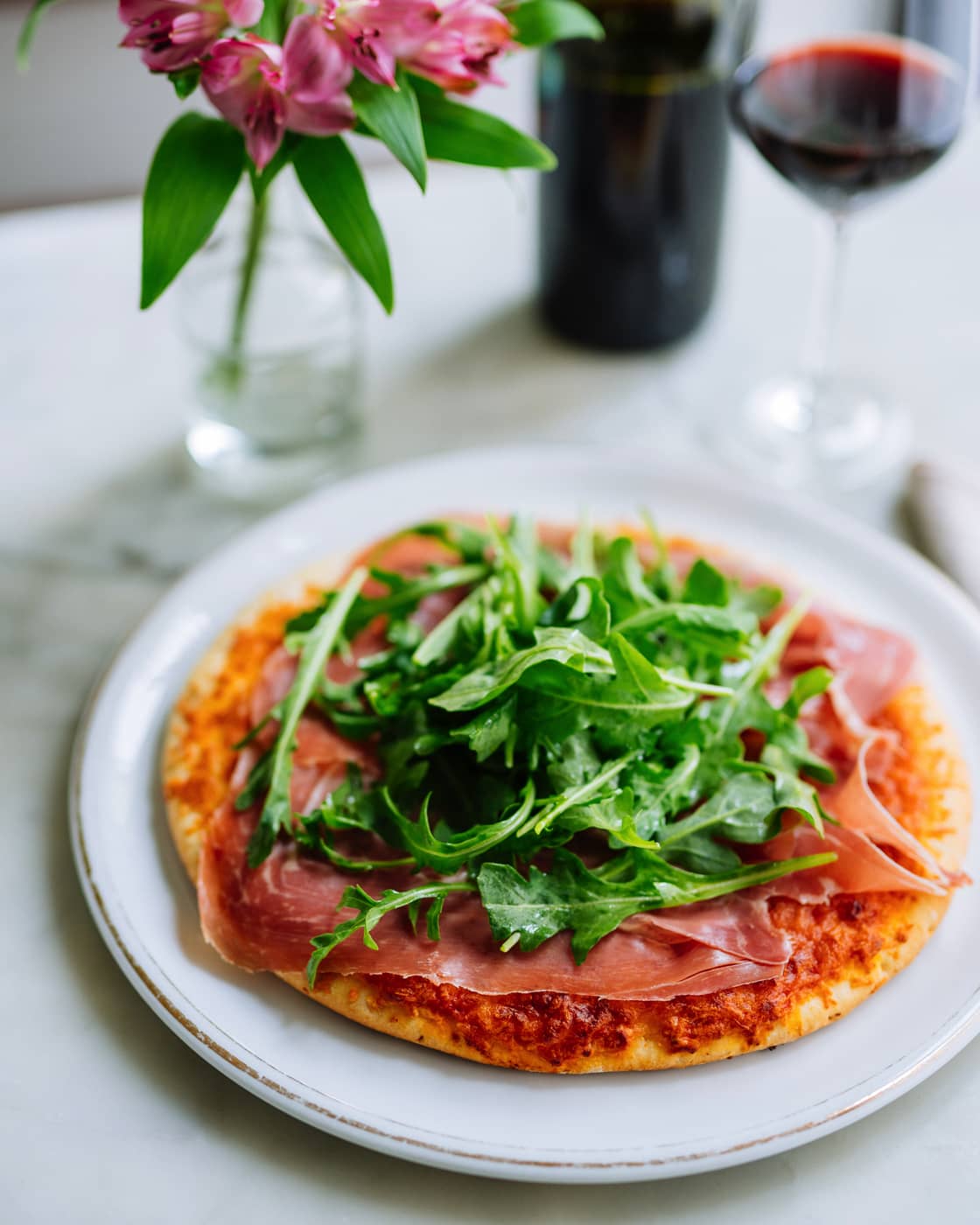 TOMATO AND CHEESE PIZZAS TWO WAYS