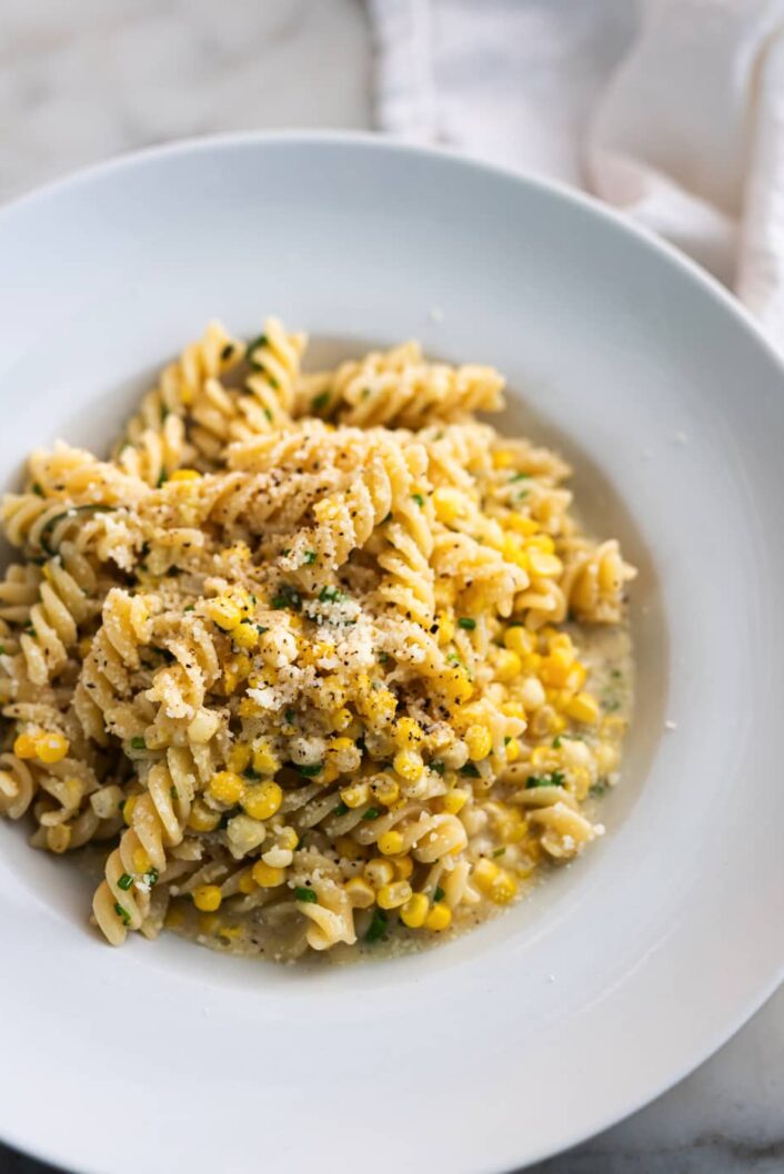 Fusilli cacio e pepe