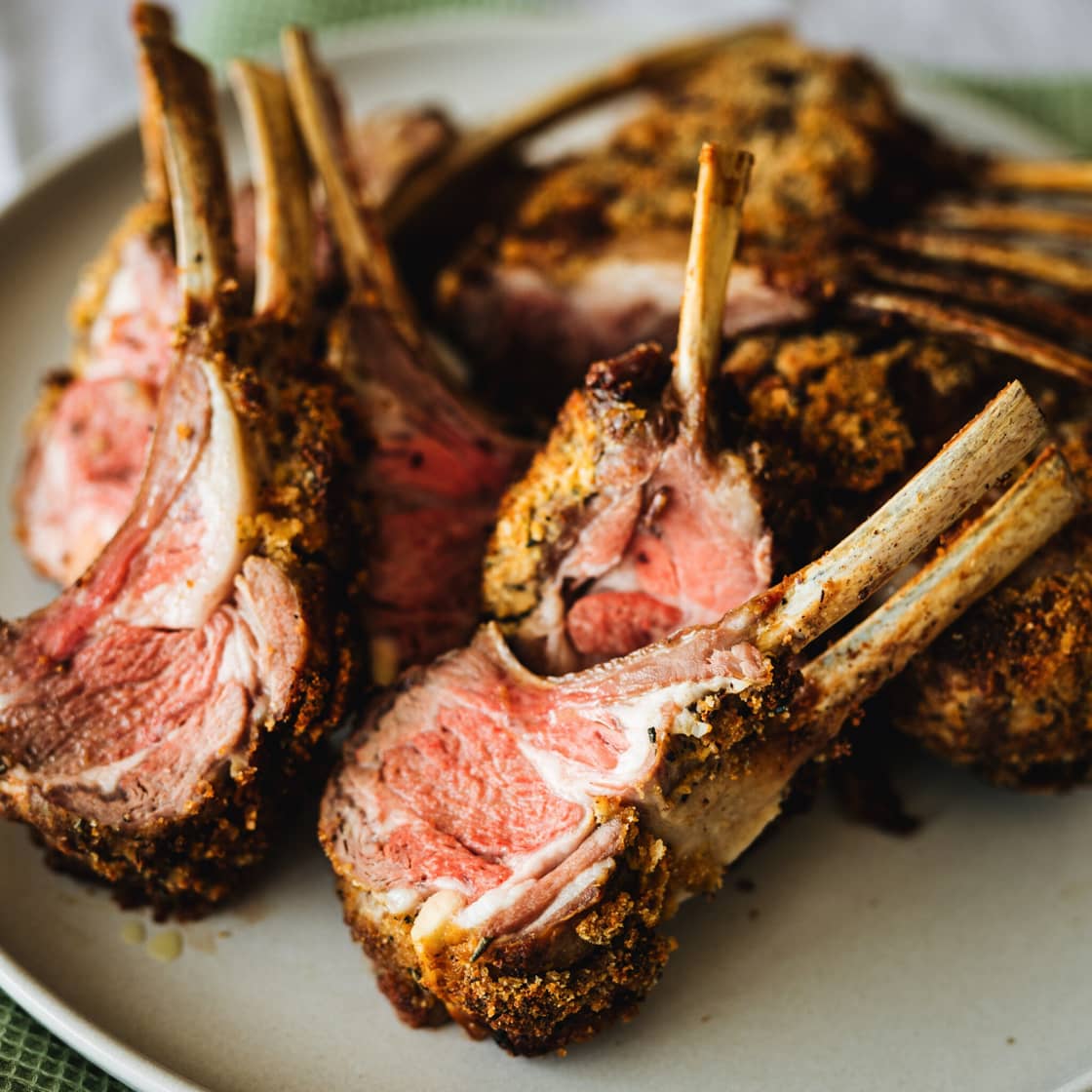 HERB-CRUSTED RACK OF LAMB