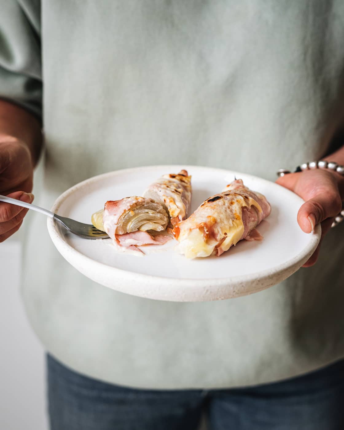 BRAISED ENDIVE WITH HAM AND GRUYÈRE