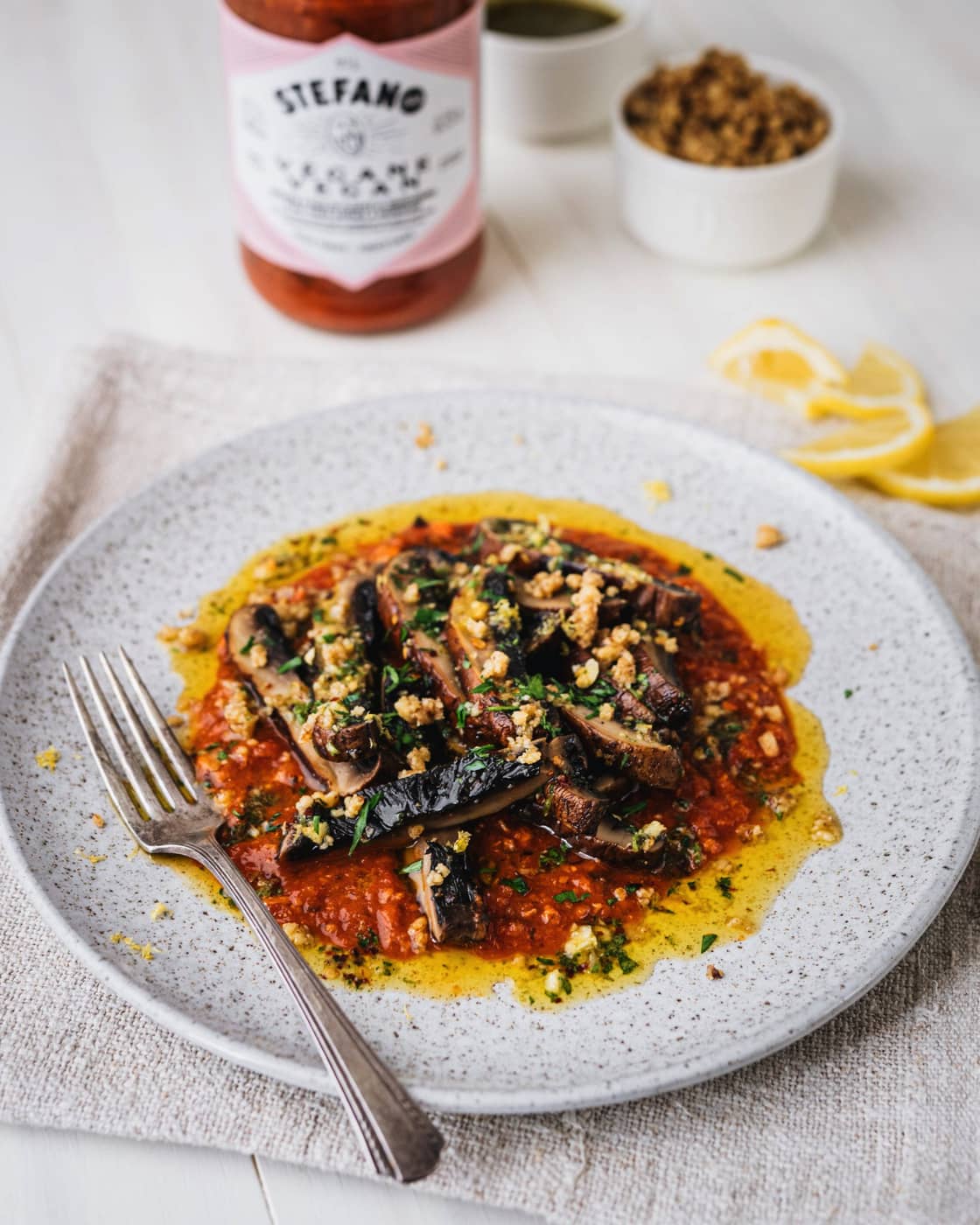 PAN-SEARED PORTOBELLO MUSHROOMS