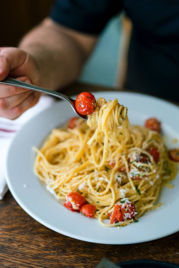 Spaghetti alla crudaiola