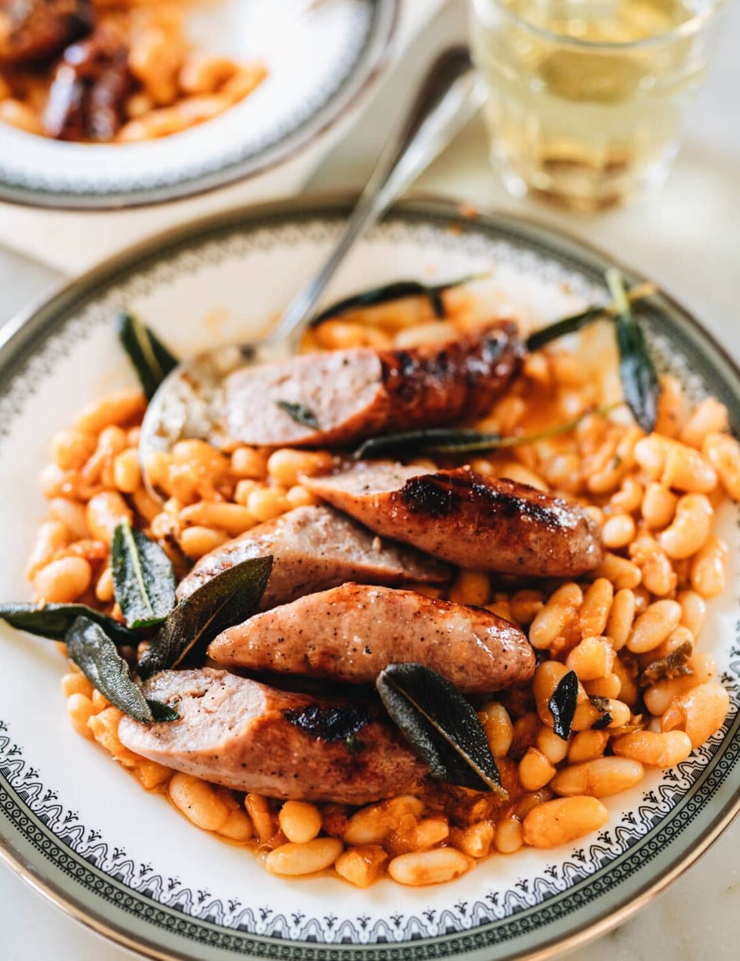 Saucisses toscanes avec haricots blancs