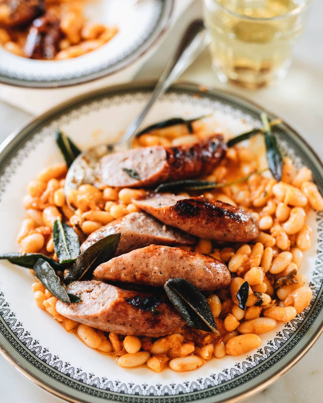 Saucisses toscanes avec haricots blancs