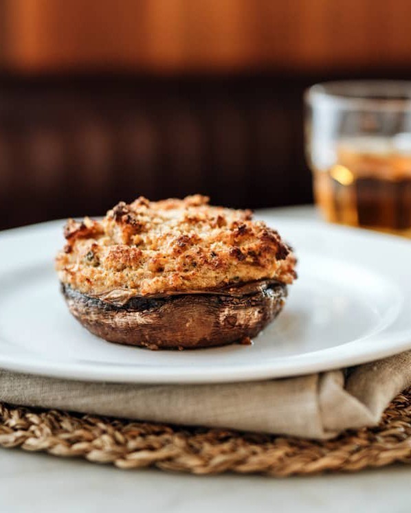 SAUSAGE STUFFED PORTOBELLO MUSHROOMS