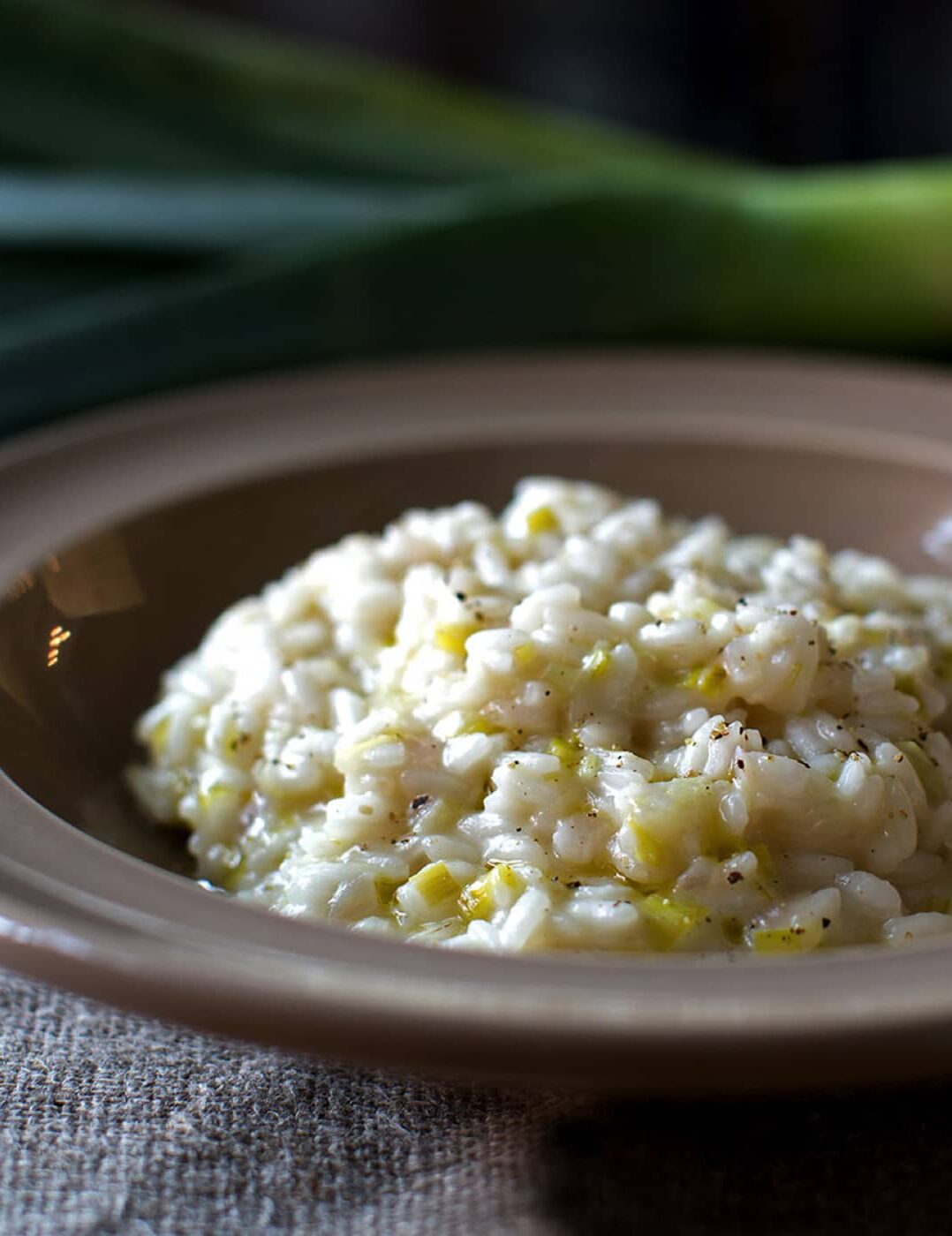 Risotto aux poireaux