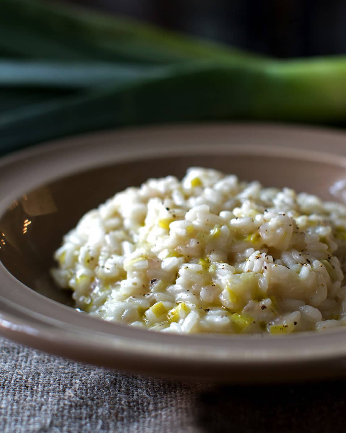 Risotto aux poireaux