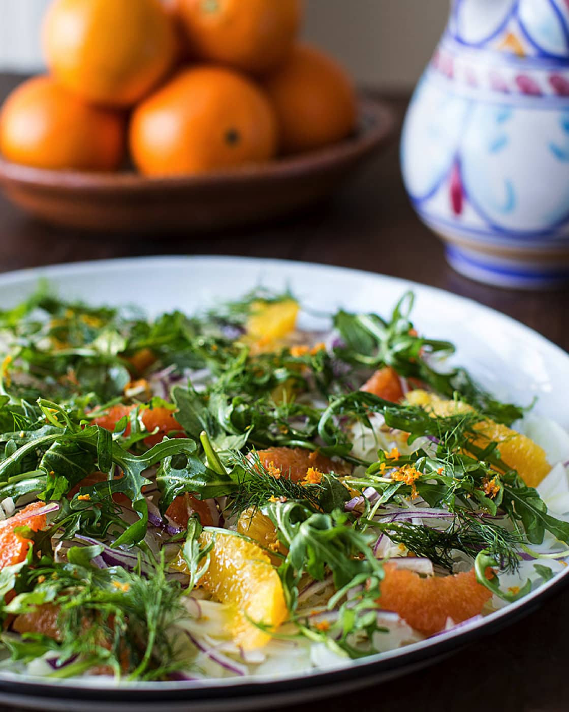 Fennel, orange and arugula salad