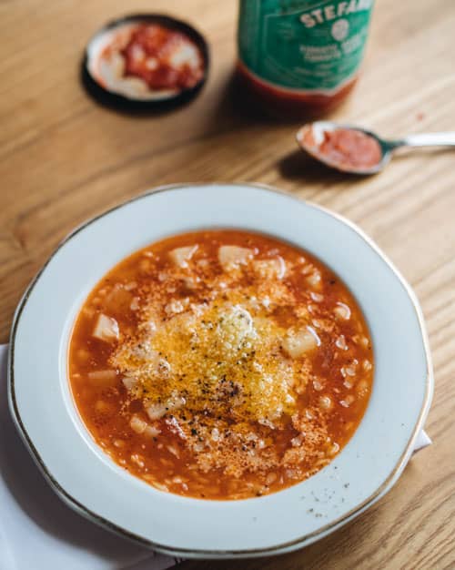 Stefano Faita, soupe toscane aux pois chiches