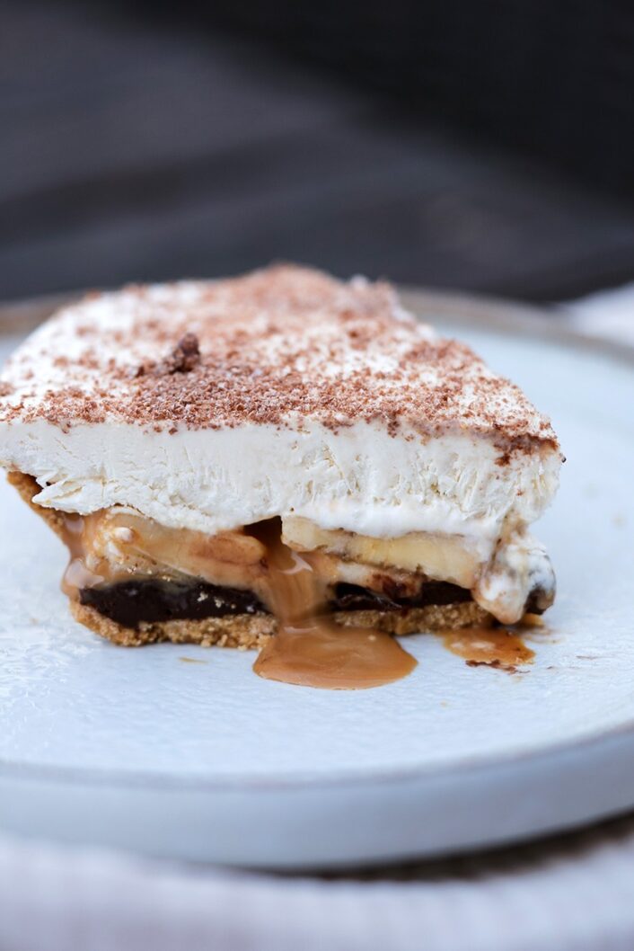 TARTE BANOFFEE NOISETTES ET CACAO