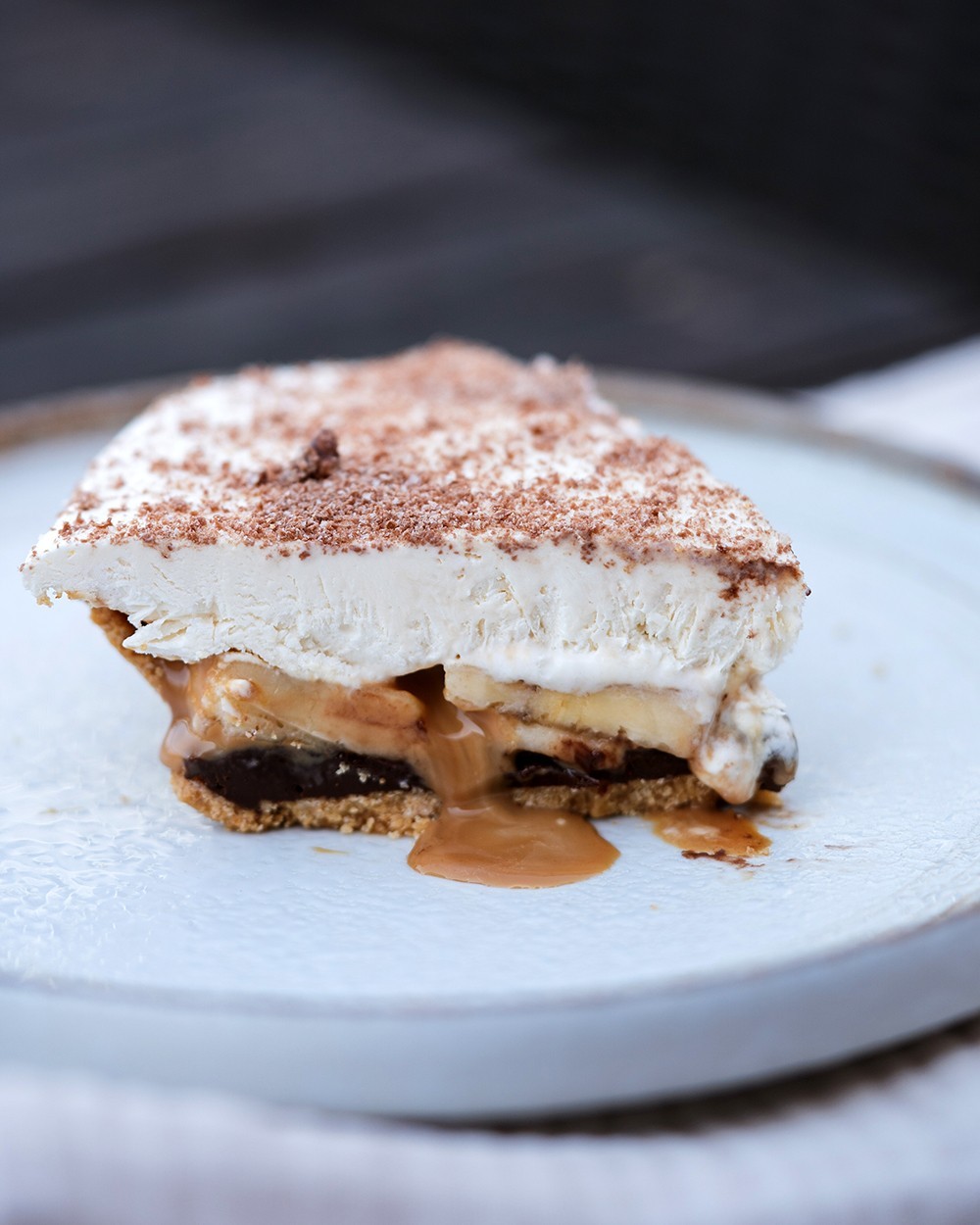 TARTE BANOFFEE NOISETTES ET CACAO