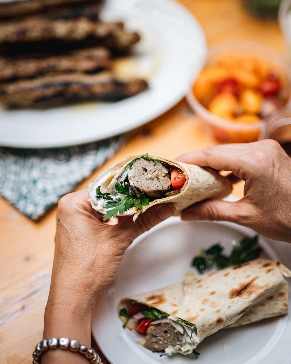 Meatball Kebab Wraps