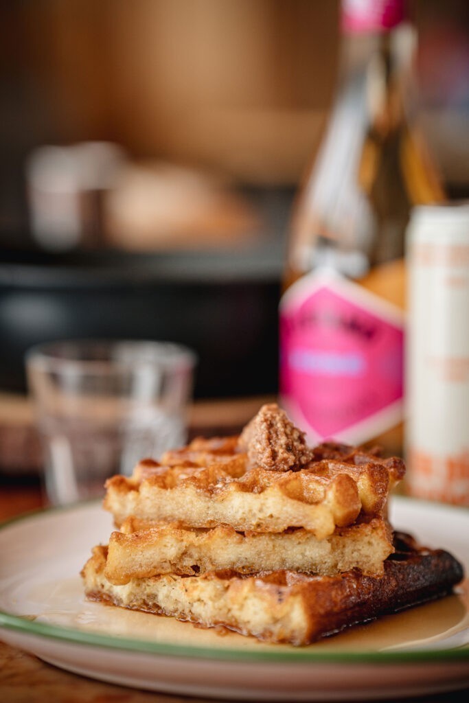Waffles with Hazelnut Cocoa Maple Butter - Stefano Faita