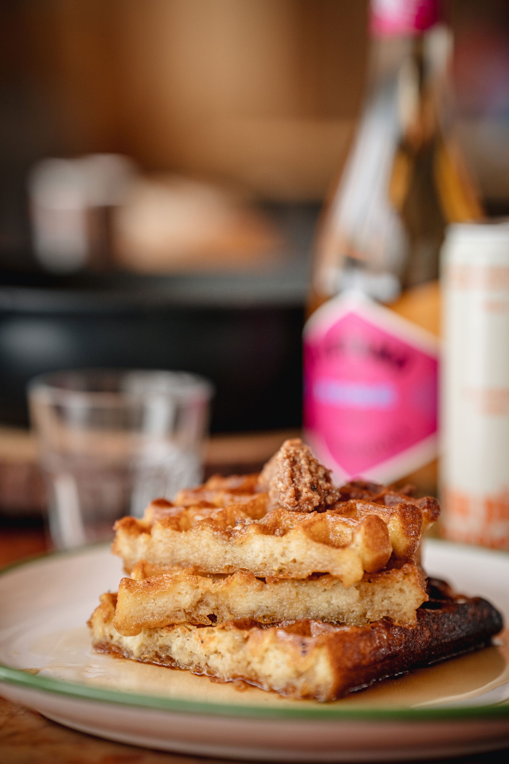 Waffles with Hazelnut Cocoa Maple Butter