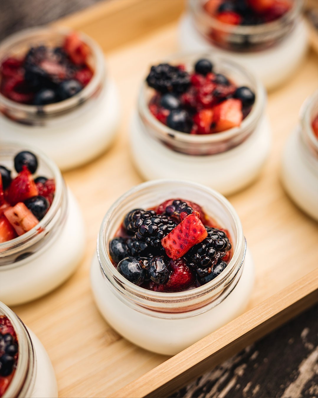 Panna cotta aux petits fruits