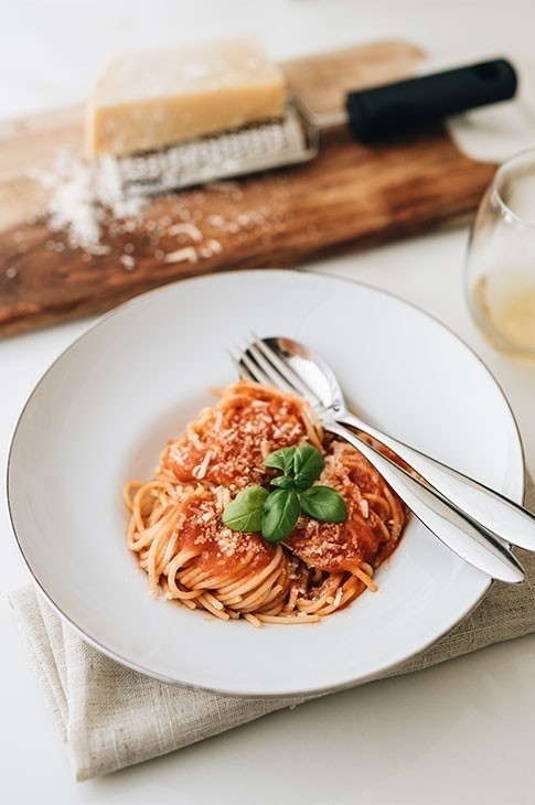 My mom is proud to share her classic tomato sauce recipe, after all: that's what cooking's for! It has been passed down from generation to generation — I literally grew up with this sauce — and now we're passing it on to you. 