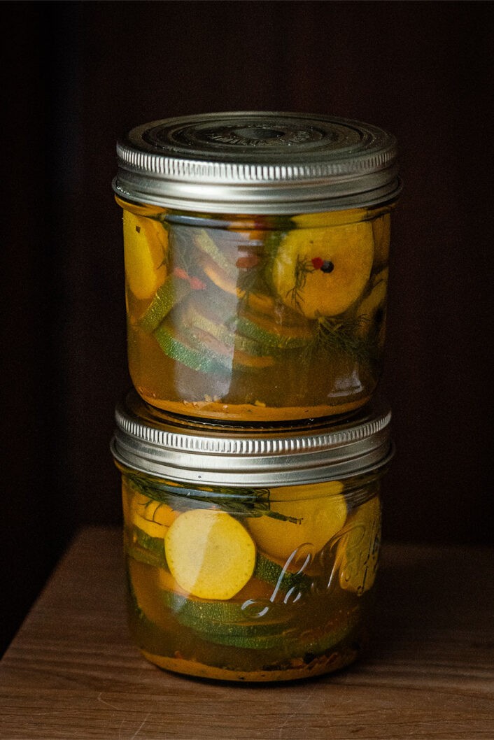 Zucchinis marinés