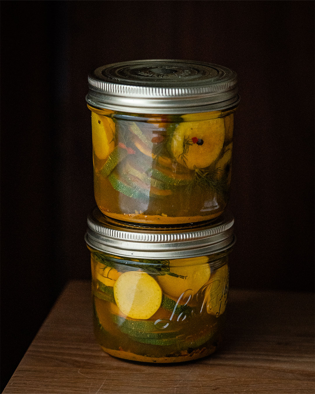 Pickled zucchini