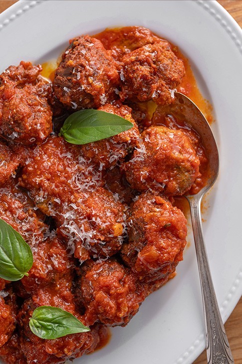Polpette di melanzane alla Norma (boulettes d’aubergine)