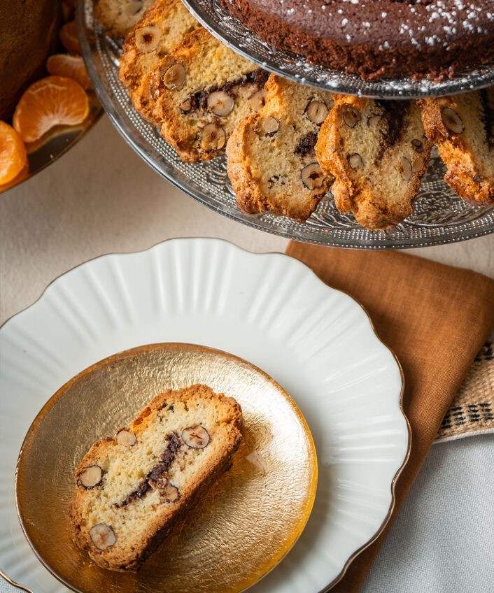 Chocolate-hazelnut biscotti