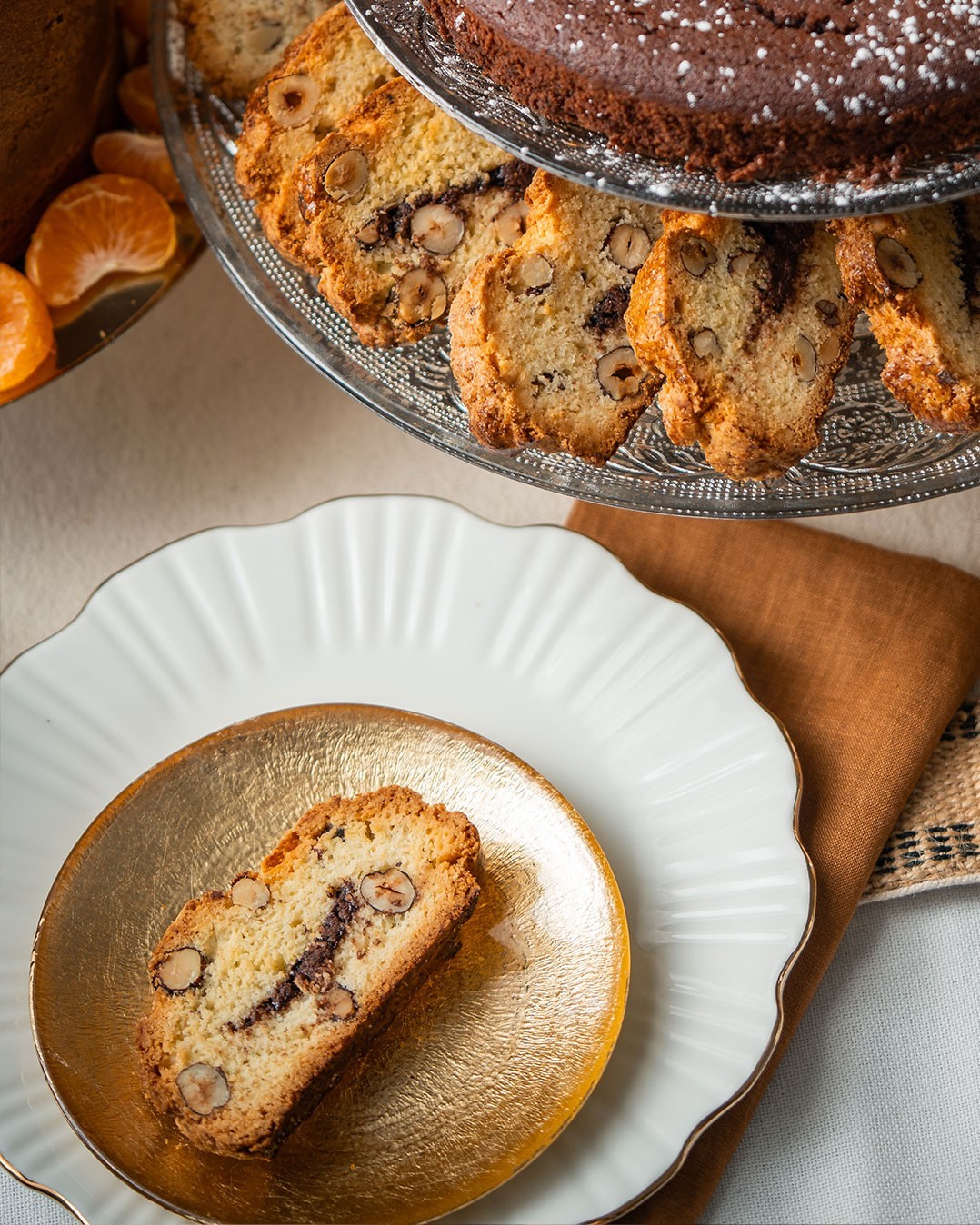 Chocolate-hazelnut biscotti
