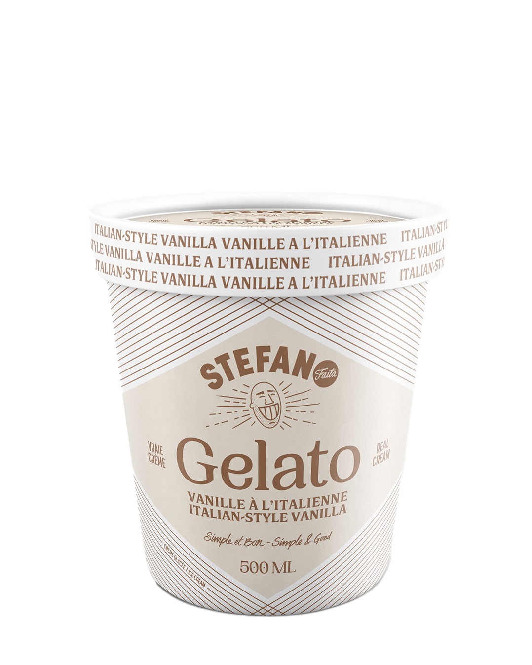 Le gelato vanille à l’italienne, c’est un peu comme la crème de la crème de la crème glacée! Vous verrez que sa saveur délicate et juste assez sucrée s’agence parfaitement à toutes les occasions et à tous vos desserts préférés. Notre version de cette saveur phare s’inspire du savoir-faire italien pour laisser toute la place à la riche vanille et à la crème onctueuse. Un gelato tout en douceur qui nous rappelle qu’il n’y a pas de raison de faire compliqué quand la simplicité a si bon goût!