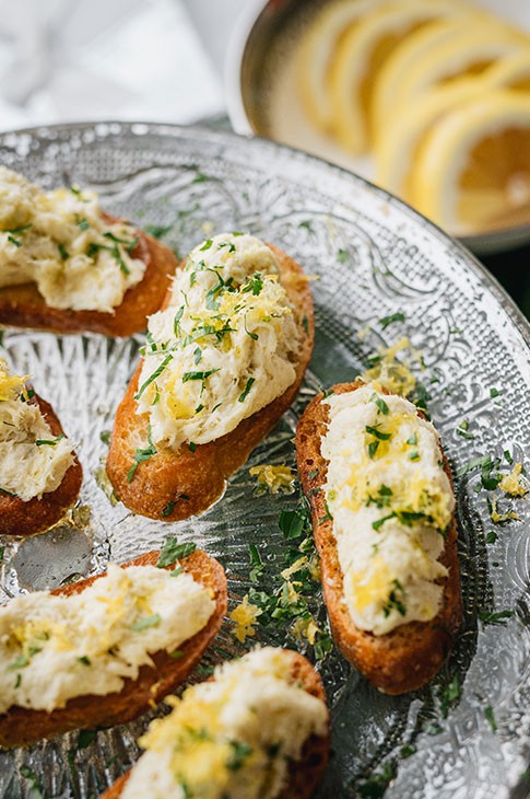 Crostinis de morue salée à la Vénitienne
