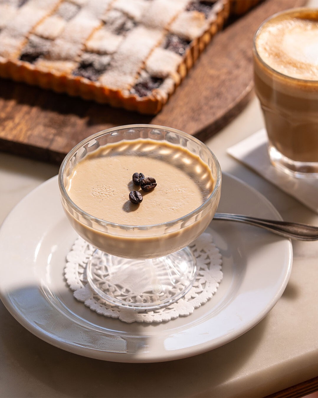 Panna cotta au café