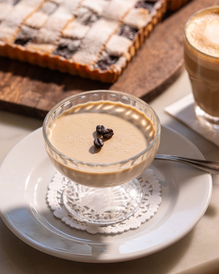 Coffee panna cotta