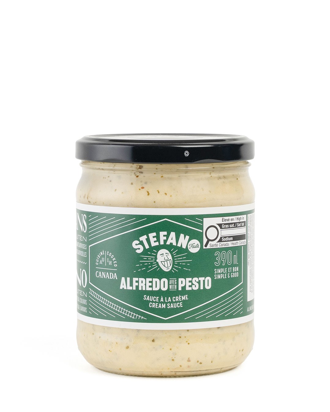 Sauce Alfredo avec pesto Stefano