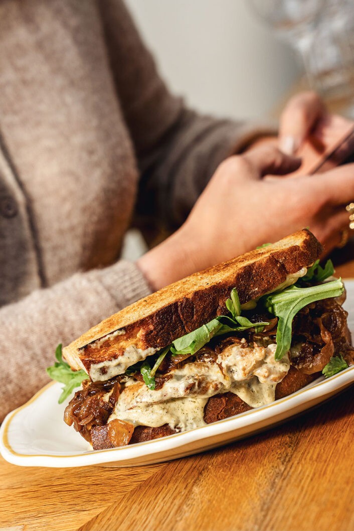 Chicken Alfredo Pesto Melt