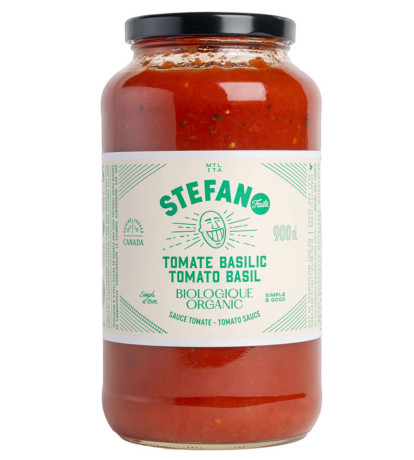 Stefano organic tomato basil pasta sauce